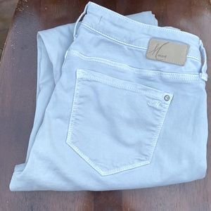 Light Grey Mavi Emma MidRise Boyfriend Cuff Jeans
